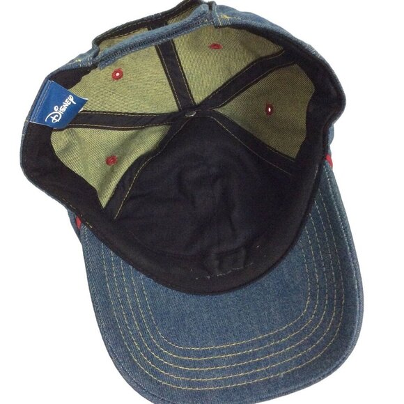 Disney Mickey Mouse Patch Denim Baseball Cap Hat Adjustable Strap - Picture 6 of 8